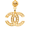 Chanel Gold Plated CC Filigree Ball Pendant Necklace Secondhand