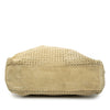 Miu Miu Laser Cut Suede Bamboo Top Handle Bag Secondhand