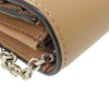 Fendi Vitello Liberty Studded Continental Wallet with Chain Secondhand