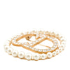 Dior Gold Plated Faux Pearl Strass Clair D Lune Brooch Secondhand