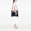Burberry House Check Trimmed Leather Big Crush Convertible Tote Secondhand