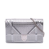 Dior Metallic Patent Microcannage Diorama Wallet on Chain Secondhand