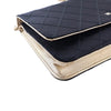 Chanel Bicolor Satin Diamond Stitch Wallet On Chain Secondhand