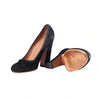 Secondhand Alaia Black Suede Block Heel Pumps
