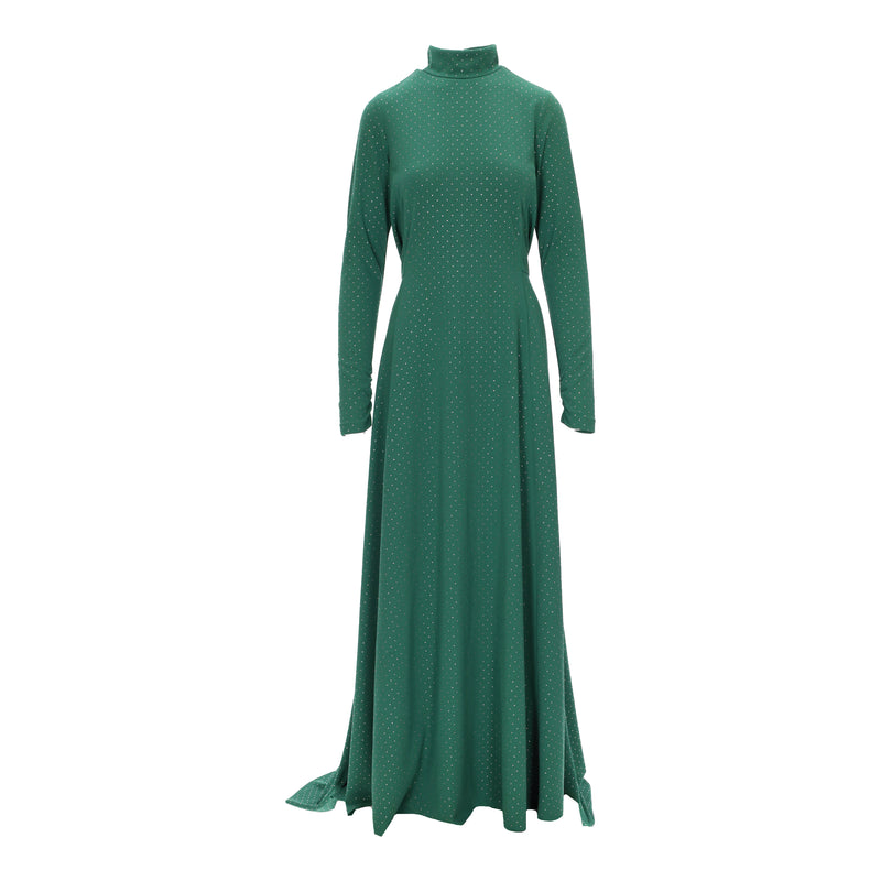 Secondhand Marc Jacobs Green Crystal Long Gown