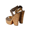 Secondhand Giuseppe Zanotti Open Toe Platform Wedge Sandals