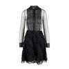 Secondhand Red Valentino Collared Ruffle Lace Dress