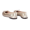 SECOND HAND Chanel Gold Leather CC Logo Ballet Flats