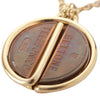 Vintage Italian 18K Gold Gettone Telefonico 7603 Necklace
