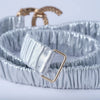 Secondhand Chanel Leather Belt with Crystal-Embellished CC Logo - '20s