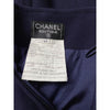 Chanel Dark Blue Wool Skirt - '90s Second hand