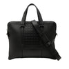 Ferragamo Gancini Embossed Leather Trimmed Business Bag Secondhand