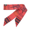 Hermes Silk Twilly Red secondhand