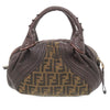 Fendi Mini Zucca Canvas and Leather Spy Handbag Secondhand