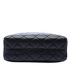 Chanel CC Quilted Lambskin Kiss Lock Minaudiere Chain Crossbody Secondhand