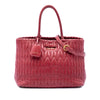 Miu Miu Medium Matelasse Vitello Shine Double Handle Tote Secondhand