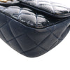 Chanel Paris Salzburg Medium Patent and Goatskin CC Eyelet Flap Secondhand