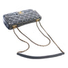Chanel Paris Salzburg Medium Patent and Goatskin CC Eyelet Flap Secondhand