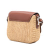Secondhand Prada Raffia Vitello Flap Crossbody