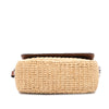 Secondhand Prada Raffia Vitello Flap Crossbody