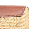 Secondhand Prada Raffia Vitello Flap Crossbody