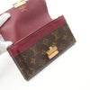 Louis Vuitton Vintage Elysee Monogram Long Wallet Brown Pink