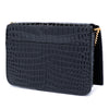 Saint Laurent Croc Embossed Leather Cassandre Phone Holder Secondhand