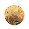 Secondhand Chanel Gold Plated CC Round Lion Brooch