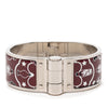 Hermès Wide Enamel Tropical Club Flacons Bandana Hinged Bangle 60 Secondhand