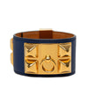 Hermès Swift and Gold Plated Collier de Chien Bracelet Secondhand
