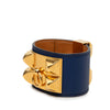 Hermès Swift and Gold Plated Collier de Chien Bracelet Secondhand