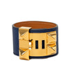 Hermès Swift and Gold Plated Collier de Chien Bracelet Secondhand