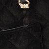Chanel Quilted Velvet Coco Clutch With Chain Secondhand