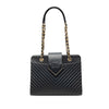 Chanel Chevron Calfskin Collar and Tie Tote Secondhand