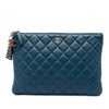 Chanel Medium Quilted Lambskin Cuba La Habana O Case Clutch Secondhand
