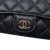Chanel CC Quilted Caviar Sunglasses Case with Chain Secondhand