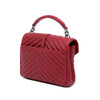 Saint Laurent Medium Quilted Chevron Sheepskin College Satchel Secondhand
