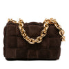 Bottega Veneta Suede Intrecciato Padded Chain Cassette Satchel Secondhand