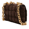 Bottega Veneta Suede Intrecciato Padded Chain Cassette Satchel Secondhand