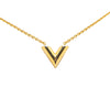 Secondhand Louis Vuitton Gold Plated Essential V Necklace