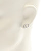 Dior Stainless Steel CD Logo Earrings Secondhand