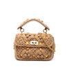 Valentino Medium Knit Roman Stud Satchel Secondhand