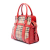 Burberry Haymarket Check Coated Canvas Minford Portrait Satchel Secondhand