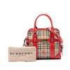 Burberry Haymarket Check Coated Canvas Minford Portrait Satchel Secondhand