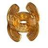 Chanel CC Gold Plated Quilted Clip On Earrings Secondhand