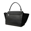 Celine Large Drummed Calfskin and Suede Trapeze Satchel Secondhand