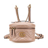 Secondhand Gucci GG Marmont Round Matelasse Leather Backpack