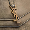 Saint Laurent Medium Metallic Leather Monogram Sulpice Crossbody Secondhand