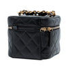 Chanel CC Quilted Calfskin Vanity Case with Chain Secondhand
