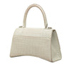 Secondhand Balenciaga Small Croc Embossed Leather Hourglass Top Handle Bag